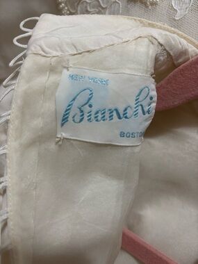 Bianchi wedding dress.